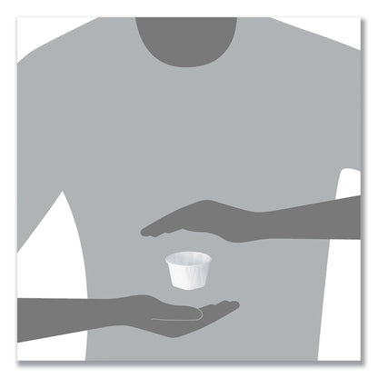 Paper Portion Cups, ProPlanet Seal, 3.25 oz, White, 250/Bag, 20 Bags/Carton