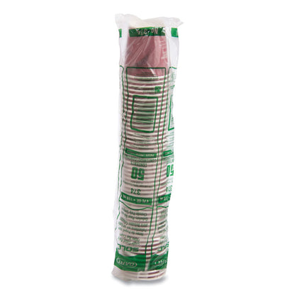 Single-Sided Poly Paper Hot Cups, 4 oz, Bistro Design, 50/Pack, 20 Packs/Carton