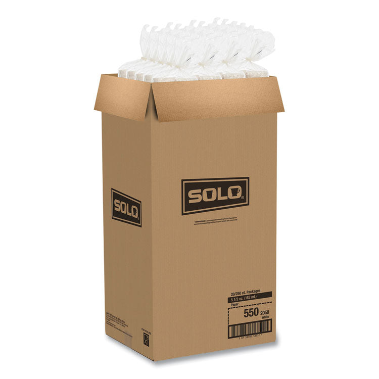 Paper Portion Cups, ProPlanet Seal, 5.5 oz, White, 250/Bag, 20 Bags/Carton