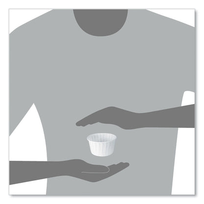 Paper Portion Cups, ProPlanet Seal, 5.5 oz, White, 250/Bag, 20 Bags/Carton