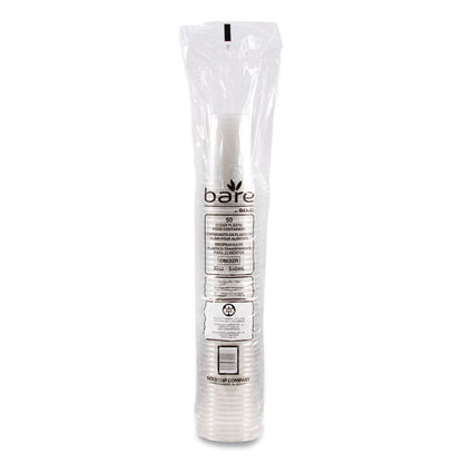 Bare Eco-Forward RPET Deli Containers, ProPlanet Seal, 32 oz, Clear, Plastic, 50/Pack, 10/Carton