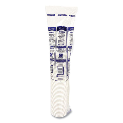 Double-Sided Poly (DSP) Paper Cold Cups, 21 oz, White, 1,000/Carton