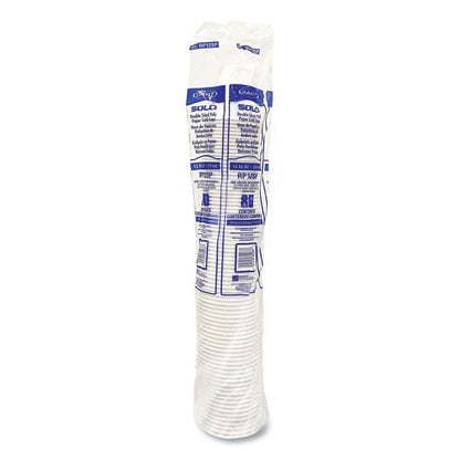 Double-Sided Poly (DSP) Paper Cold Cups, 12 oz, White, 2,000/Carton