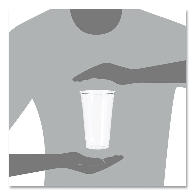 Ultra Clear PETE Cold Cups, 24 oz, Plastic, Clear, 50/Sleeve, 12 Sleeves/Carton