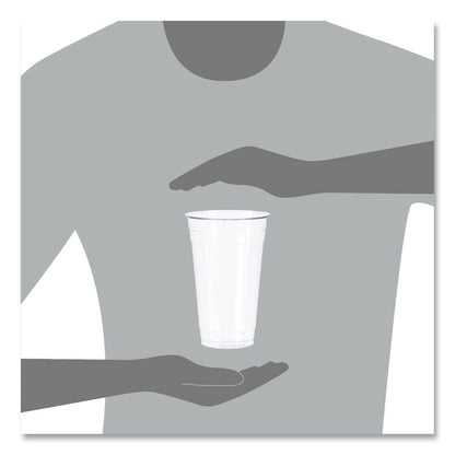 Ultra Clear PETE Cold Cups, 24 oz, Plastic, Clear, 50/Sleeve, 12 Sleeves/Carton