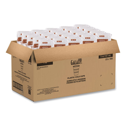 High-Impact Polystyrene Cold Cups, 5 oz, Plastic, Translucent, 100/Pack