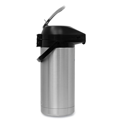 Lever Action Airpot, 128 oz, Silver/Black