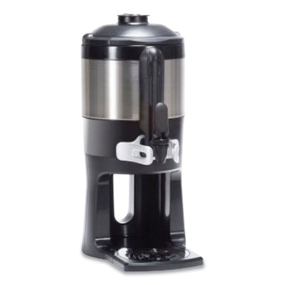 ThermoFresh Server with Mechanical Sight Gauge, 128 oz, Silver/Black