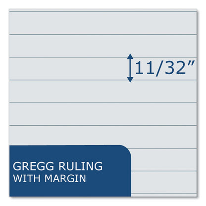 EnviroShades Steno Pad, White Cover, Gregg Rule, (80) Assorted Color 6 x 9 Sheets, 24/Carton
