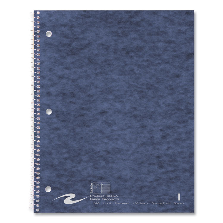 Stasher Wirebound Notebook, 1-Subject, Medium/College Rule, Randomly Assorted Cover Color, (100) 11 x 9 Sheets, 24/Carton