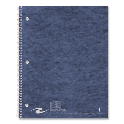 Stasher Wirebound Notebook, 1-Subject, Medium/College Rule, Randomly Assorted Cover Color, (100) 11 x 9 Sheets, 24/Carton