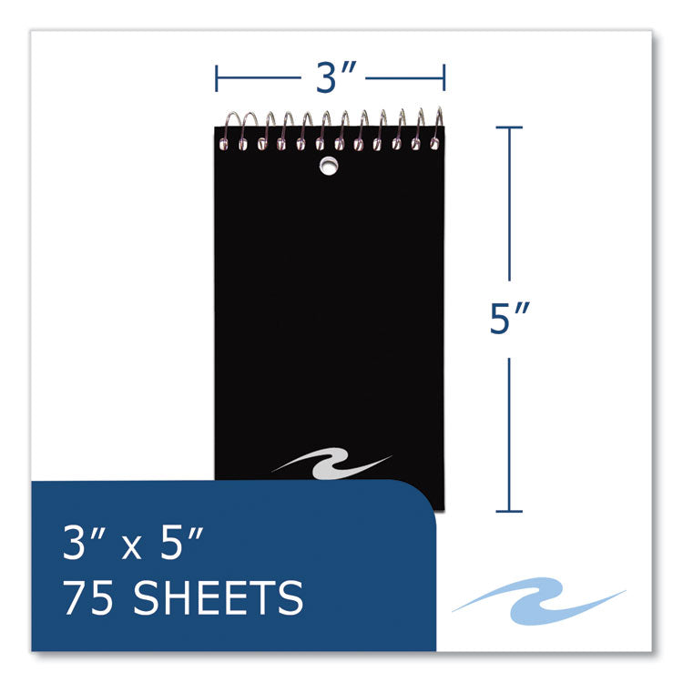 Memo Pad, Randomly Assorted Cover Colors, Narrow Rule, (75) White 3 x 5 Sheets, 72/Carton
