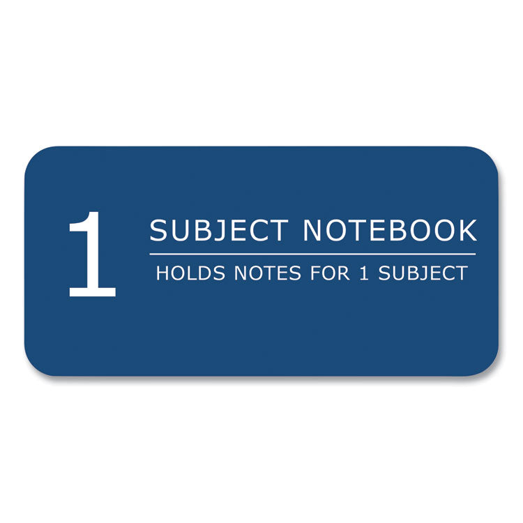 Subject Wirebound Notebook, 1-Subject, Medium/College Rule, Assorted Cover Colors, (70) 10.5 x 8 Sheets, 24/Carton