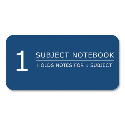 Subject Wirebound Notebook, 1-Subject, Medium/College Rule, Assorted Cover Colors, (70) 10.5 x 8 Sheets, 24/Carton