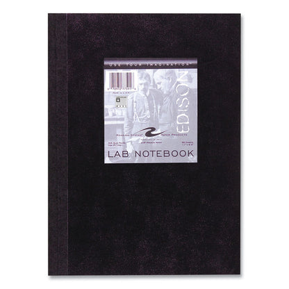 Lab and Science Black Notebook, Quadrille Rule (5 sq/in), Black Cover, (60) 11 x 8.5 Sheets, 24/Carton