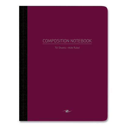 Poly Flex Composition Notebook, Wide/Legal Rule, Randomly Assorted Cover Colors, (70) 9.75 x 7.5 Sheets, 24/Carton
