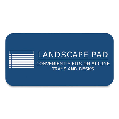 WIDE Landscape Format Writing Pad, Medium/College Rule, (40) White 11 x 8.5 Sheets, 18/Carton