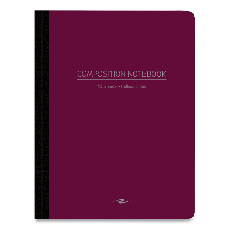 Poly-Flex Composition Notebook, Medium/College Rule, Randomly Assorted Cover Colors, (70) 9.75 x 7.5 Sheets, 24/Carton