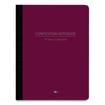 Poly-Flex Composition Notebook, Medium/College Rule, Randomly Assorted Cover Colors, (70) 9.75 x 7.5 Sheets, 24/Carton