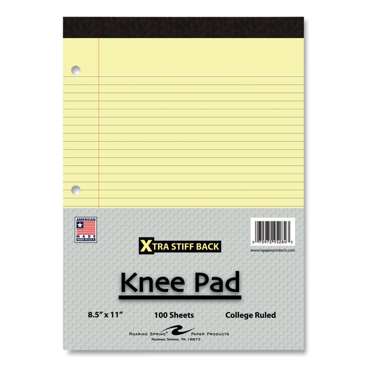 Stiff-Back Pad, Medium/College Rule, (100) Canary Yellow 8.5 x 11 Sheets, 36/Carton