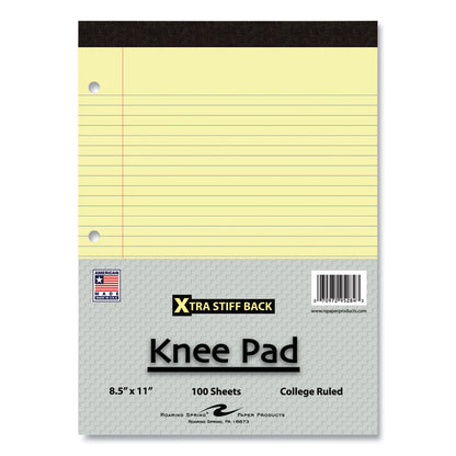 Stiff-Back Pad, Medium/College Rule, (100) Canary Yellow 8.5 x 11 Sheets, 36/Carton