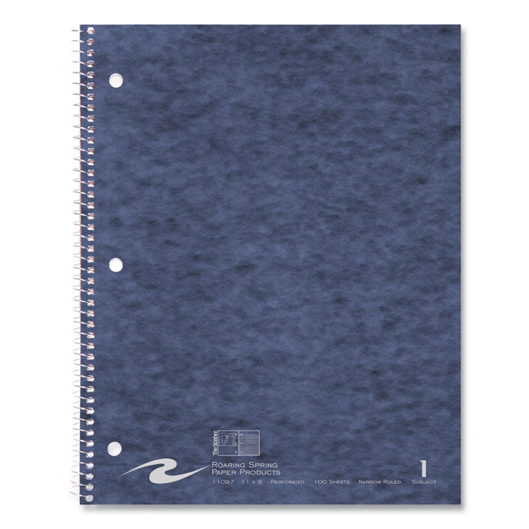 Stasher Subject Wirebound Notebooks, 1-Subject, Narrow Rule, Randomly Assorted Cover Colors, (100) 11 x 9 Sheets, 24/Carton