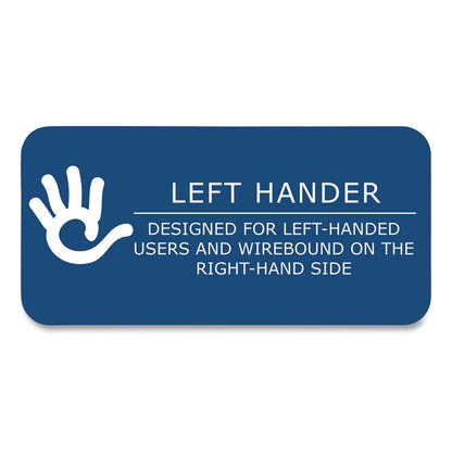 Lefty Notebook, 1-Subject, Wide/Legal Rule, Randomly Assorted Cover Colors, (100) 10.5 x 8.5 Sheets, 24/Carton