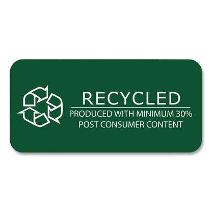 Environotes Recycled Index Cards, Narrow Rule, 3 x 5 White, 100 Cards, 36/Carton