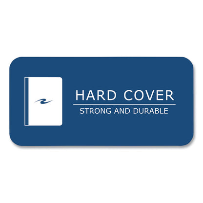 Hardcover Marble Composition Book, Medium/College Rule, Black Marble Cover, (80) 9.75 x 7.5 Sheets, 48/Carton