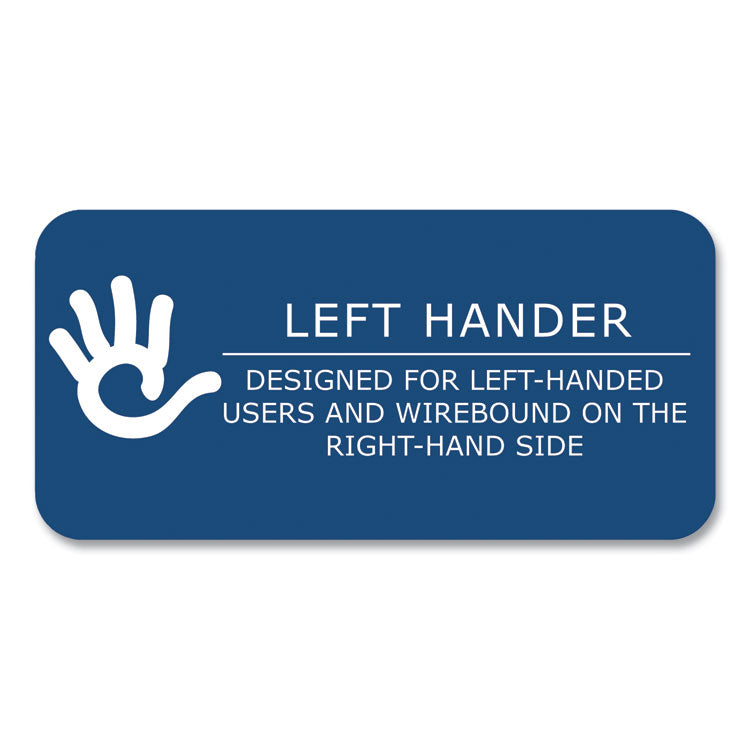 Lefty Notebook, 1-Subject, Medium/College Rule, Randomly Assorted Cover Colors, (100) 11 x 8.5 Sheets, 24/Carton