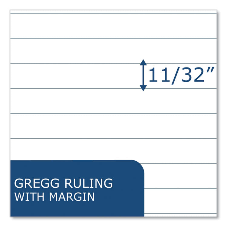 Steno Pad, Brown Cover, Gregg Rule, (80) White 6 x 9 Sheets, 72/Carton