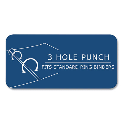 Loose Leaf Paper, 8.5 x 11, 3-Hole Punched, College Rule, White, 150 Sheets/Pack, 24 Packs/Carton