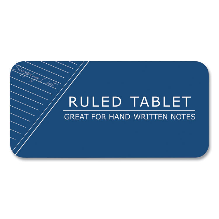 Writing Tablet, Wide/Legal Rule, (100) White 6 x 9 Sheets, 48/Carton
