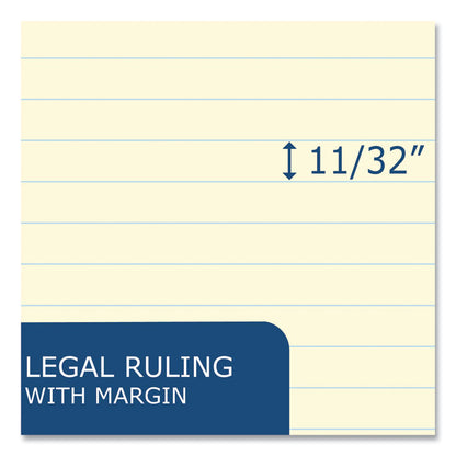 Legal Pad, Wide/Legal Rule, (50) Canary Yellow 8.5 x 11 Sheets, 36/Carton