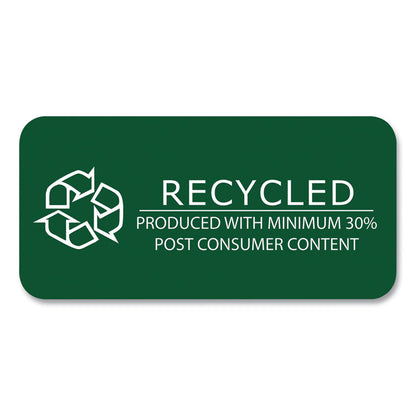 Environotes Recycled Index Cards, Narrow Ruled, 4 x 6, White, 100 Cards, 36/Carton