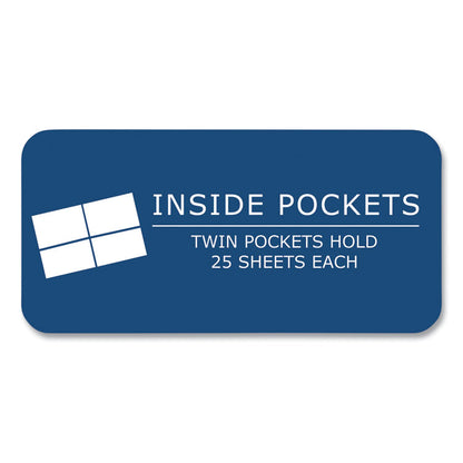 Pocket Folder, Accommodates (50) 11 x 8.5 Sheets, Randomly Assorted Colors, 100/Carton