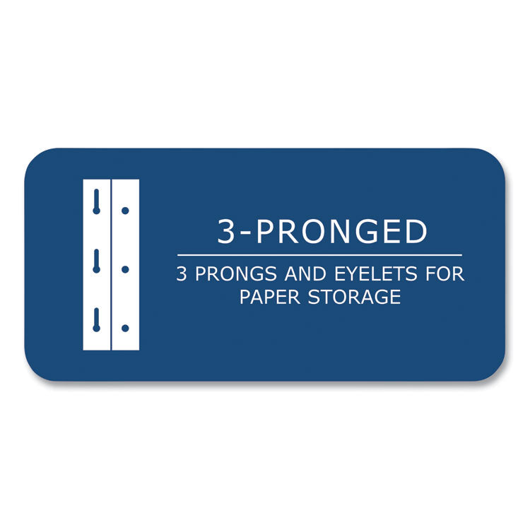 Pocket Folder with Prongs, Accommodates (100) 11 x 8.5 Sheets, Randomly Assorted Colors, 100/Carton