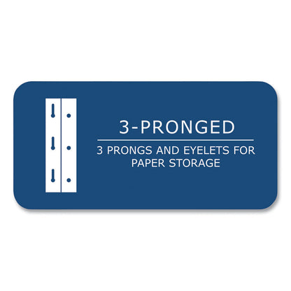Pocket Folder with Prongs, Accommodates (100) 11 x 8.5 Sheets, Randomly Assorted Colors, 100/Carton