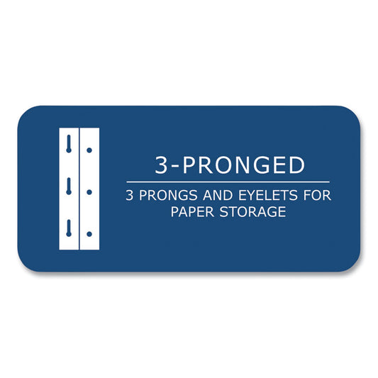 Pocket Folder with Prongs, Accommodates (100) 11 x 8.5 Sheets, Randomly Assorted Colors, 100/Carton