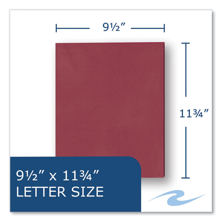 Pocket Folder, Accommodates (50) 11 x 8.5 Sheets, Scarlet, 250/Carton