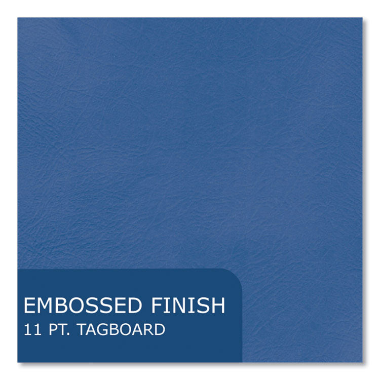 Pocket Folder, Accommodates (50) 11 x 8.5 Sheets, Dark Blue, 250/Carton