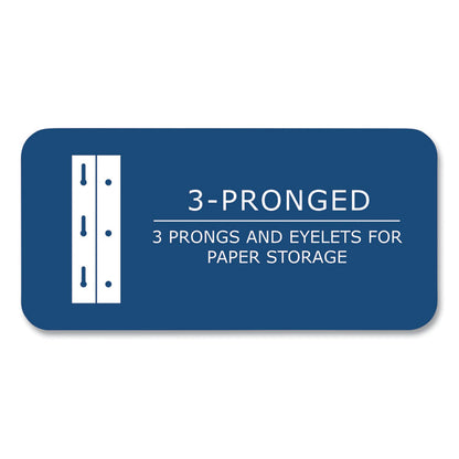 Pocket Folder with Prongs, Accommodates (100) 11 x 8.5 Sheets, Black, 250/Carton