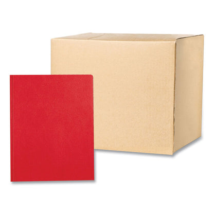 Pocket Folder with Prongs, Accommodates (100) 11 x 8.5 Sheets, Red, 250/Carton