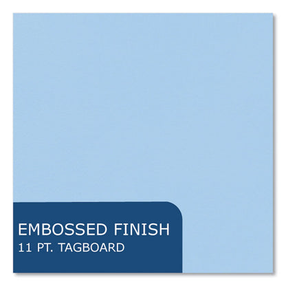 Pocket Folder, Accommodates (50) 11 x 8.5 Sheets, Light Blue, 250/Carton