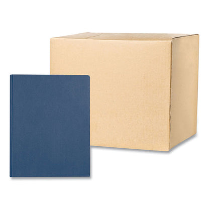 Pocket Folder with Prongs, Accommodates (100) 11 x 8.5 Sheets, Dark Blue, 250/Carton