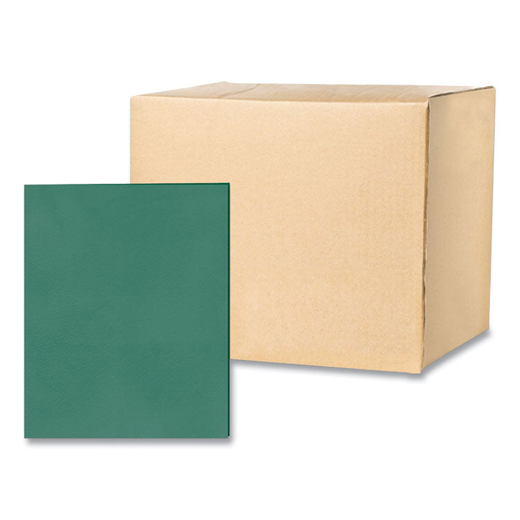 Pocket Folder, Accommodates (50) 11 x 8.5 Sheets, Green, 250/Carton