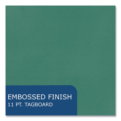 Pocket Folder, Accommodates (50) 11 x 8.5 Sheets, Green, 250/Carton