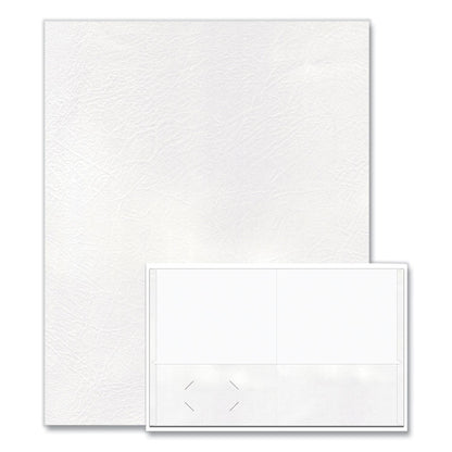Pocket Folder, Accommodates (50) 11 x 8.5 Sheets, White, 250/Carton
