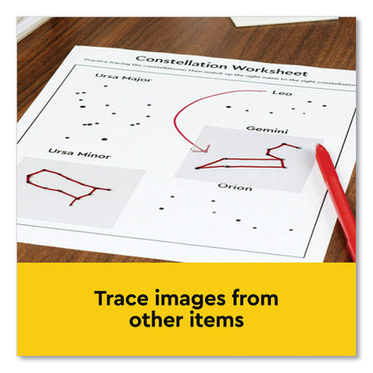 Transparent Notes, 2.88" x 2.88", Clear, 36 Sheets/Pad, 10 Pads/Pack
