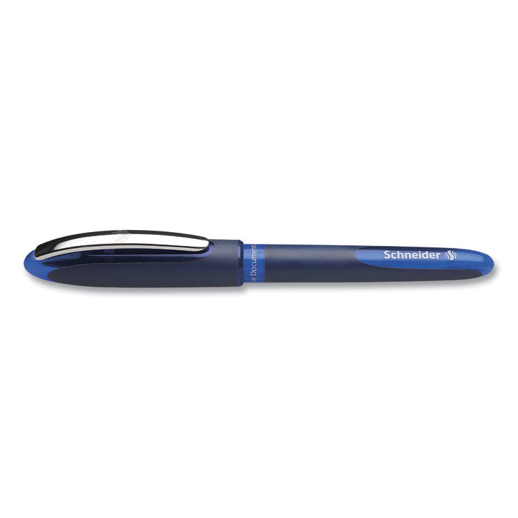 One Business Rollerball Pen, Stick, Fine 0.6 mm, Assorted Ink and Barrel Colors, 4/Pack